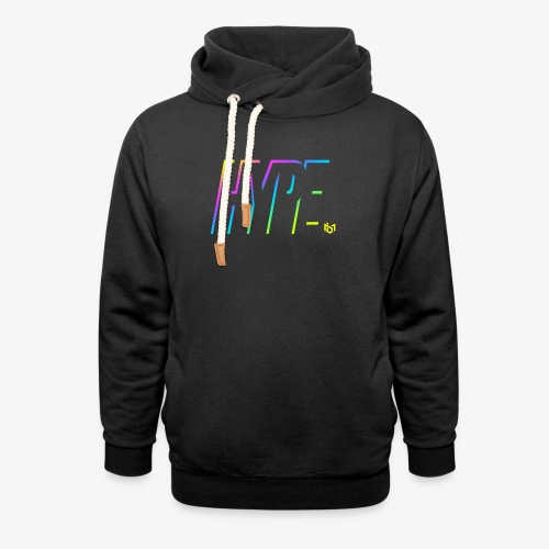 Shirt with RGBHype! - Unisex hoodie med sjalskrave