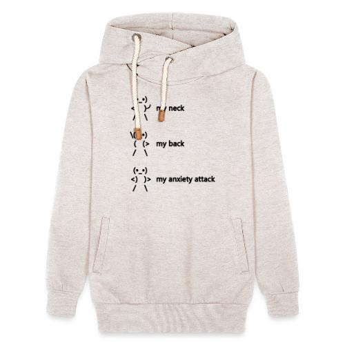 neck back anxiety attack - Unisex Shawl Collar Hoodie