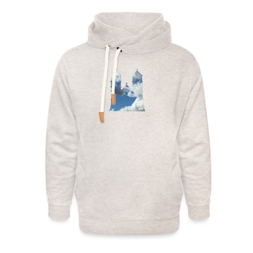 Lund Cathedral and sky - Unisex Shawl Collar Hoodie
