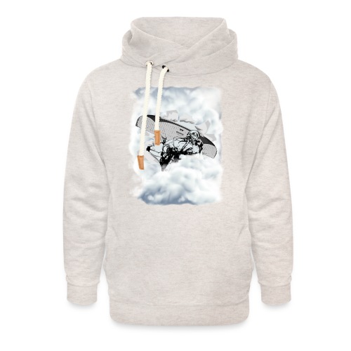 You can fly. Paragliding in the clouds - Unisex Shawl Collar Hoodie