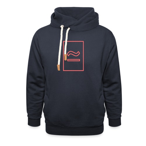 The Commercial Logo (Salmon Outline) - Unisex Shawl Collar Hoodie