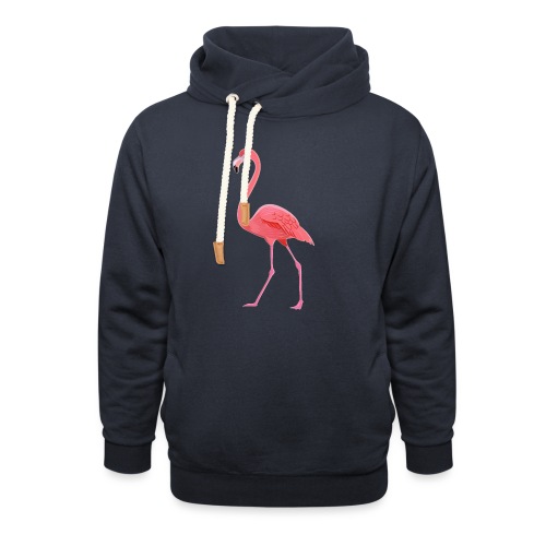 Flamingo - Unisex Schalkragen Hoodie