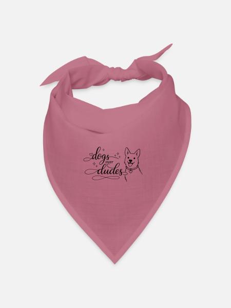 dogs over dudes - Bandana Dreieckstuch - Mauve