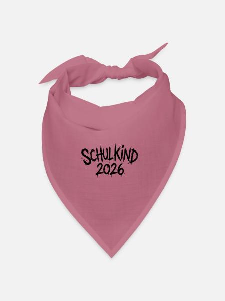 Schulkind 2026 - Bandana Dreieckstuch - Mauve