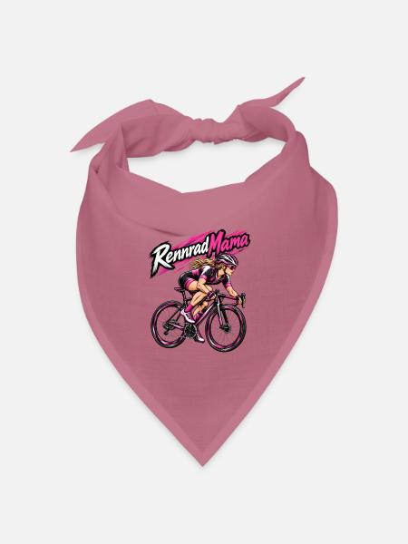 Rennrad Mama Pinkpower Frauen - Bandana Dreieckstuch - Mauve