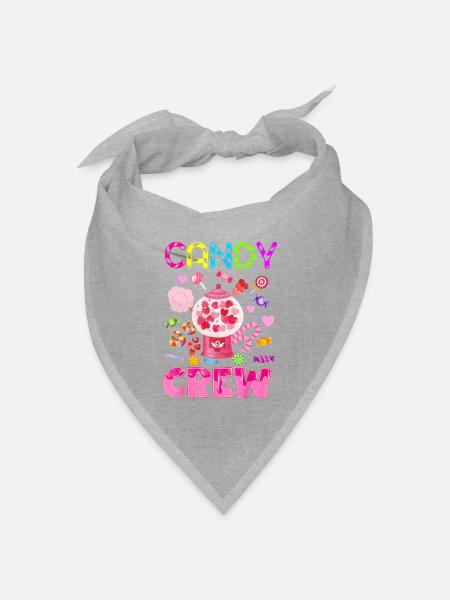 Candy Crew Decorations Sweetie Candy Squad - Bandana Dreieckstuch - Grau meliert