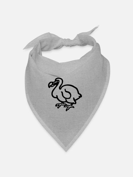 Dodo - Bandana Dreieckstuch - Grau meliert