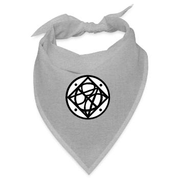 Logo - Bandana Dreieckstuch - Grau meliert - Vorne