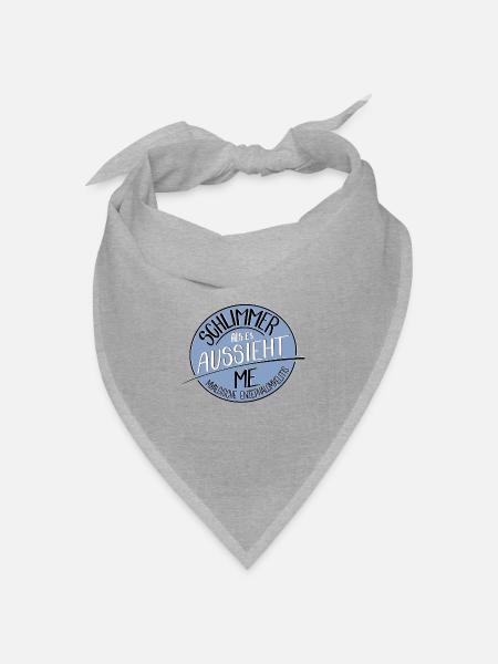 Schlimmer als es aussieht, ME - Bandana Dreieckstuch - Grau meliert