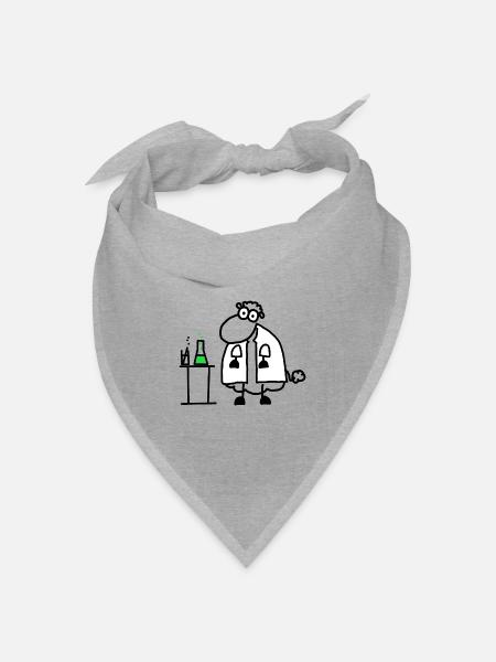 Chemieschaf - Bandana Dreieckstuch - Grau meliert