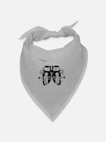 Phoropter Augenoptik Optometrie - Bandana Dreieckstuch - Grau meliert