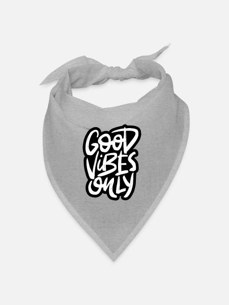 Good Times only - Bandana Dreieckstuch - Grau meliert