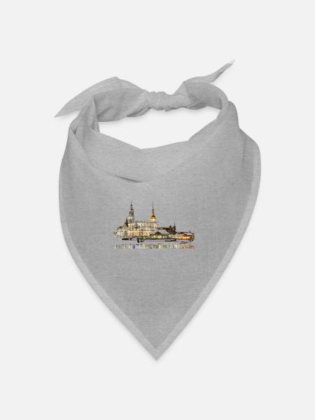 Dresden - Bandana Dreieckstuch - Grau meliert