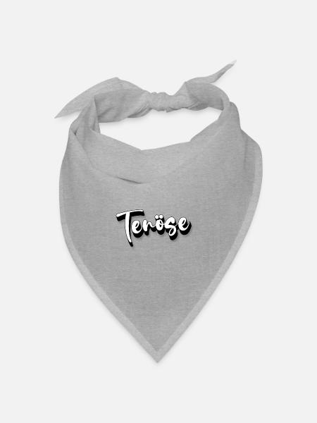 Tenöse - Bandana Dreieckstuch - Grau meliert