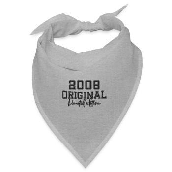 18. Geburtstag, 18 Jahre - Bandana Dreieckstuch - Grau meliert - Vorne