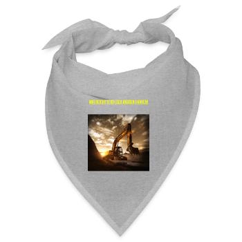 Mir reicht's! - Bandana Dreieckstuch - Grau meliert - Vorne