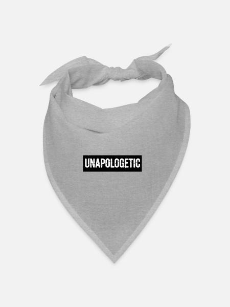 Unapologetic Authentics - Bandana Dreieckstuch - Grau meliert