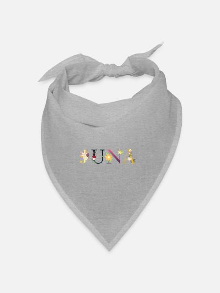 Juna - Bandana Dreieckstuch - Grau meliert