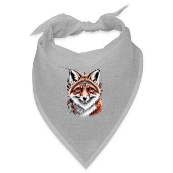 Fuchs Liebe Füchse Rotfuchs Vulpes Kleiner Fuchs - Bandana Dreieckstuch - Grau meliert - Vorne