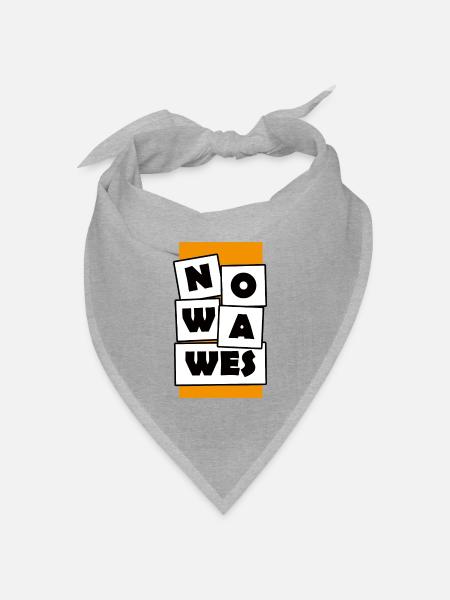 NOWAWES - Bandana Dreieckstuch - Grau meliert