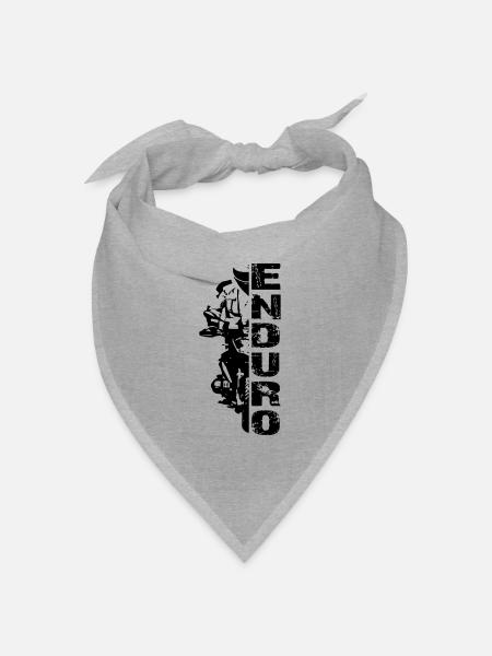 Enduro 1200 Motorrad Motocross Boxer Motor - Bandana Dreieckstuch - Grau meliert