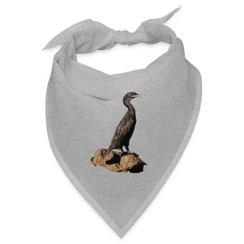 Kormoran - Bandana Dreieckstuch - Grau meliert - Vorne