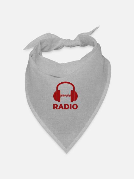 RADIO ESTÉRO - Bandana Dreieckstuch - Grau meliert