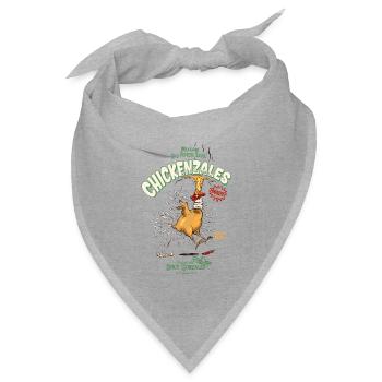 Chickenzales Chili Epic Sauce - Bandana Dreieckstuch - Grau meliert - Vorne