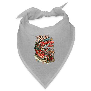 Rockin durch die Feiertage 1955 Traîneau Hot Rod - Bandana Dreieckstuch - Grau meliert - Vorne