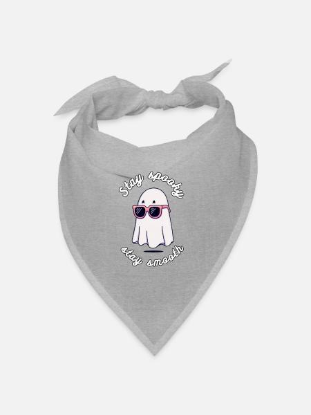Geist mit Sonnenbrillen Stil - Bandana Dreieckstuch - Grau meliert