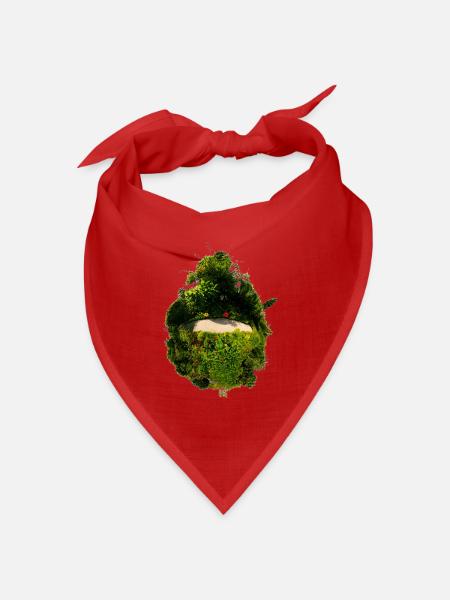 kleiner Planet Hanging Garden - Bandana Dreieckstuch - Rot