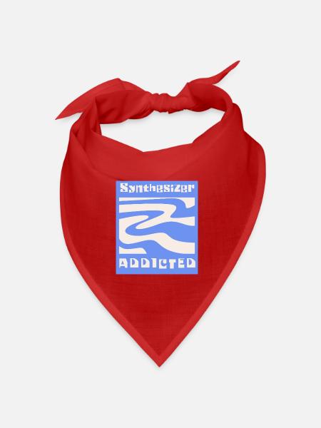 Synthesizer addicted Synth Modular - Bandana Dreieckstuch - Rot
