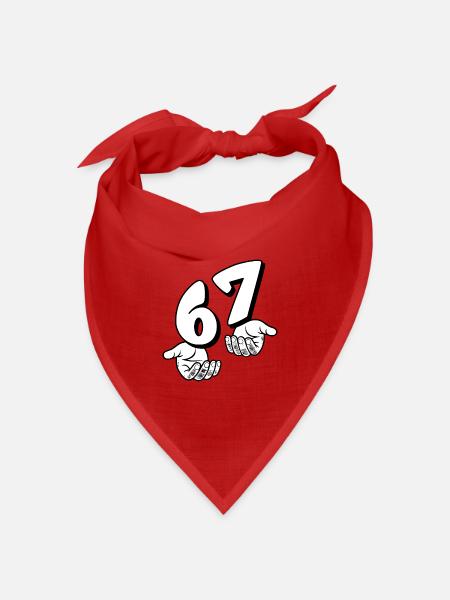 67 Six Seven - Bandana Dreieckstuch - Rot