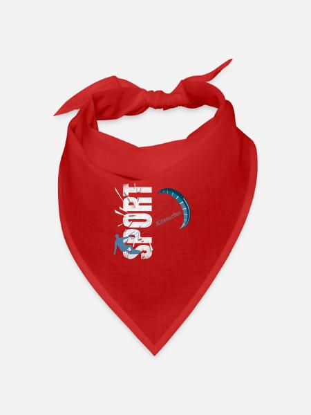 Kitesurfen - Bandana Dreieckstuch - Rot