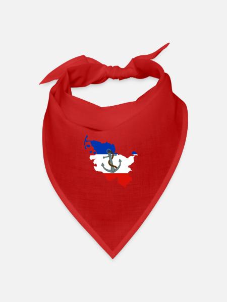 Schleswig-Holstein - Bandana Dreieckstuch - Rot