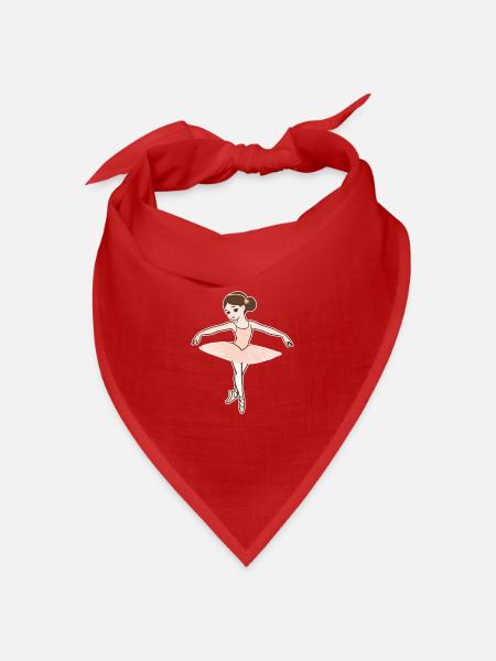 Ballerina - Bandana Dreieckstuch - Rot