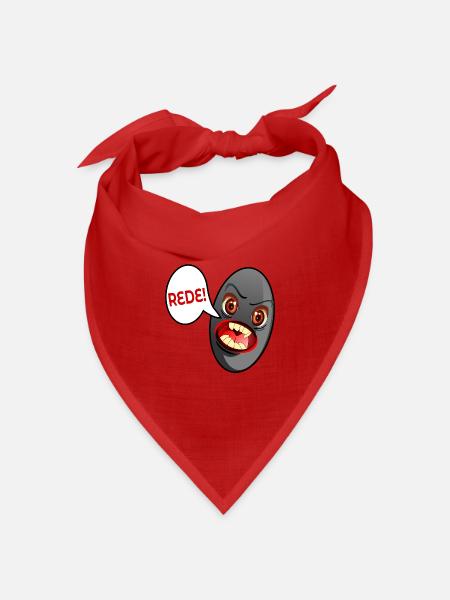 REDE SCHWARZE OLIVE - Bandana Dreieckstuch - Rot