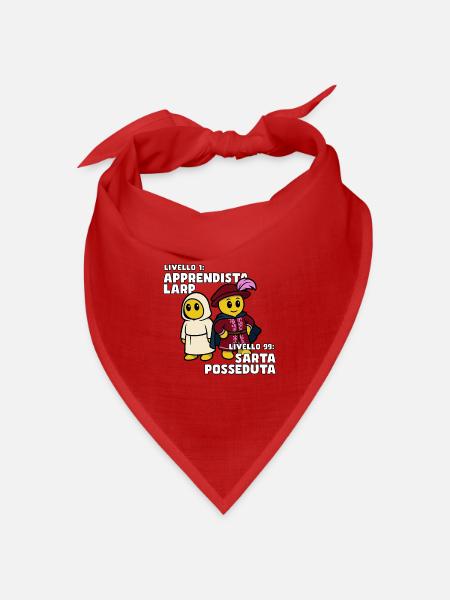 Besessene Schneiderin – LARP Evolution - Bandana Dreieckstuch - Rot