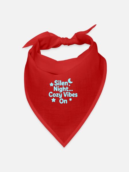 Silen Night Neon Cozy Vibes - Bandana Dreieckstuch - Rot
