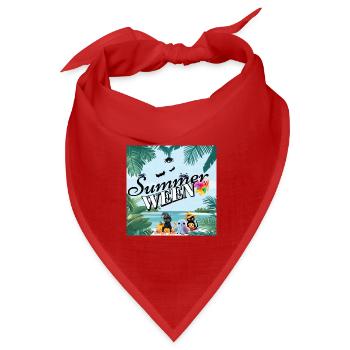 Summerween - Bandana Dreieckstuch - Rot - Vorne