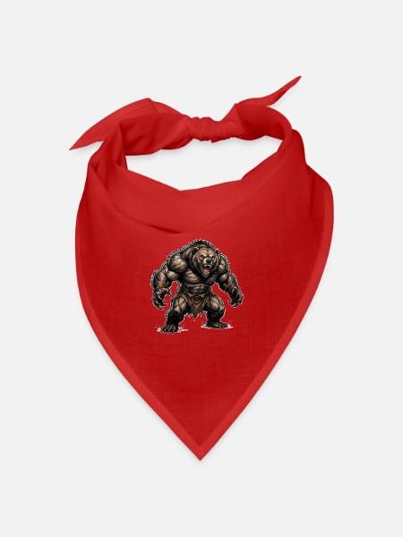 Bärenjunge - Bandana Dreieckstuch - Rot