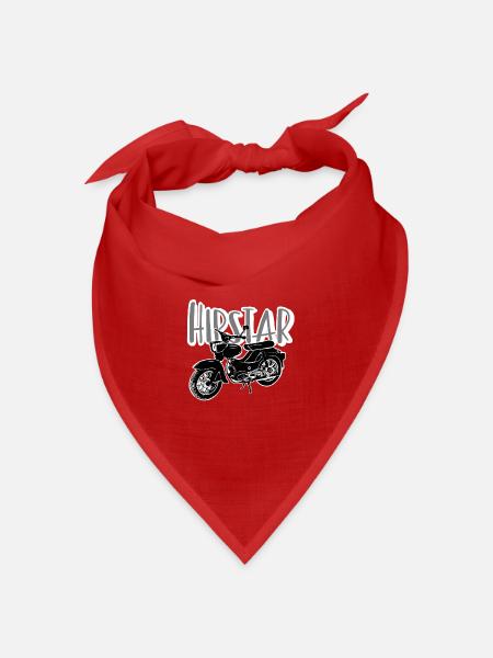 Hipstar Moped - Bandana Dreieckstuch - Rot