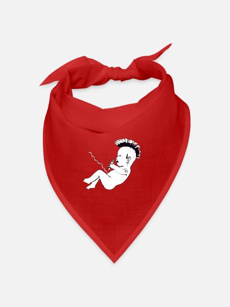 Punks not dead - Bandana Dreieckstuch - Rot
