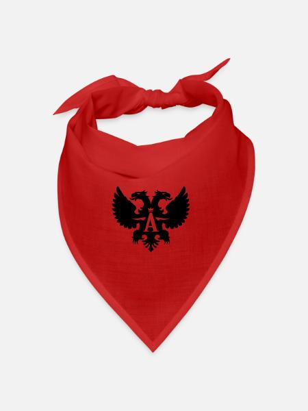 Albaner | Albanien | Kosovo | Shqiptar | Kosova - Bandana Dreieckstuch - Rot