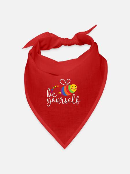 LGBTQ Pride Month - Sei du selbst - Bandana Dreieckstuch - Rot