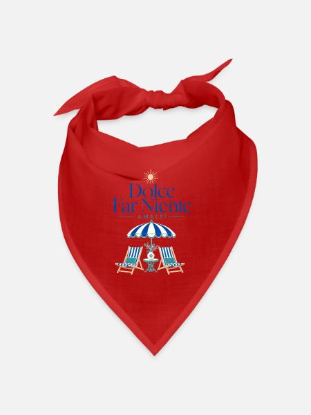 Amalfi Coast Dolce Far Niente Italian Summer - Bandana Dreieckstuch - Rot