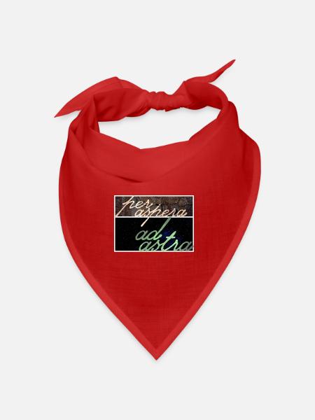 Per Aspera Ad Astra - Bandana Dreieckstuch - Rot