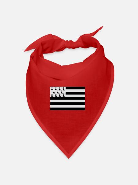 Bretagne ! - Bandana Dreieckstuch - Rot