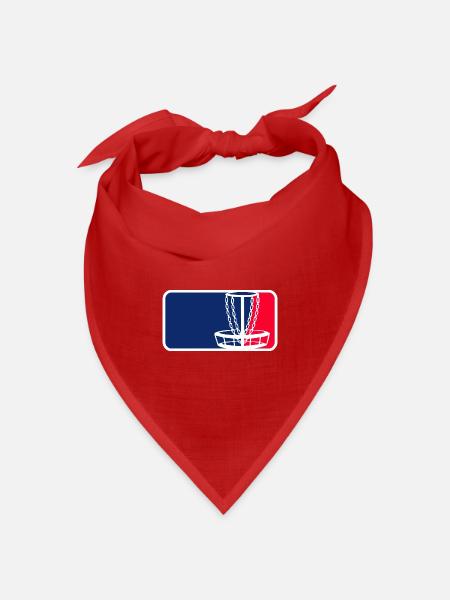Discgolf - Bandana Dreieckstuch - Rot