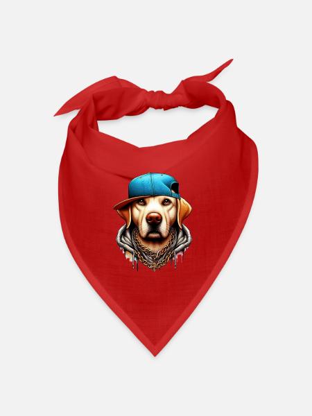 Hund - Bandana Dreieckstuch - Rot